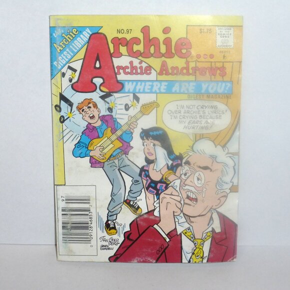 1st  PRINT 1995 Archie Digest Library ARCHIE Andrews WHERE Are You Digest #97 Ar - Picture 1 of 1